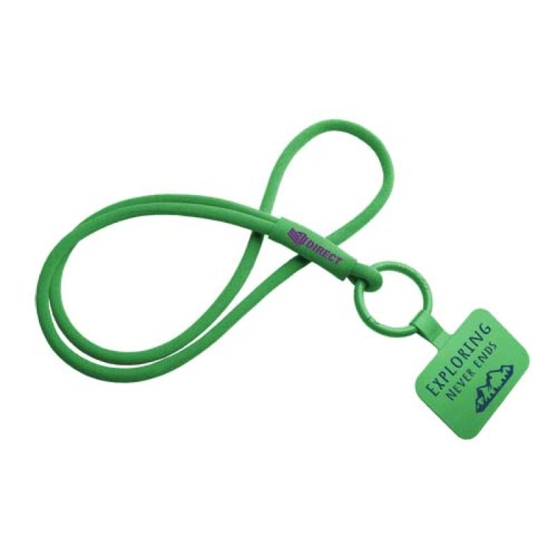 Lanyard con soporte para teléfono con tubo elástico "Tubyard"