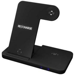 Base de carga inalámbrica 3 en 1 con soporte para teléfono "SCX.design W28"