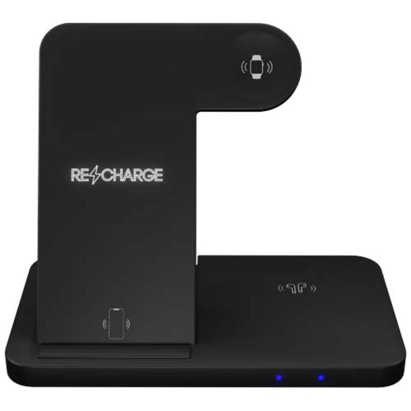 Base de carga inalámbrica 3 en 1 con soporte para teléfono "SCX.design W28"