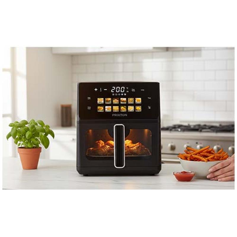 Freidora de aire de doble calentamiento Prixton Cook Organics 6L