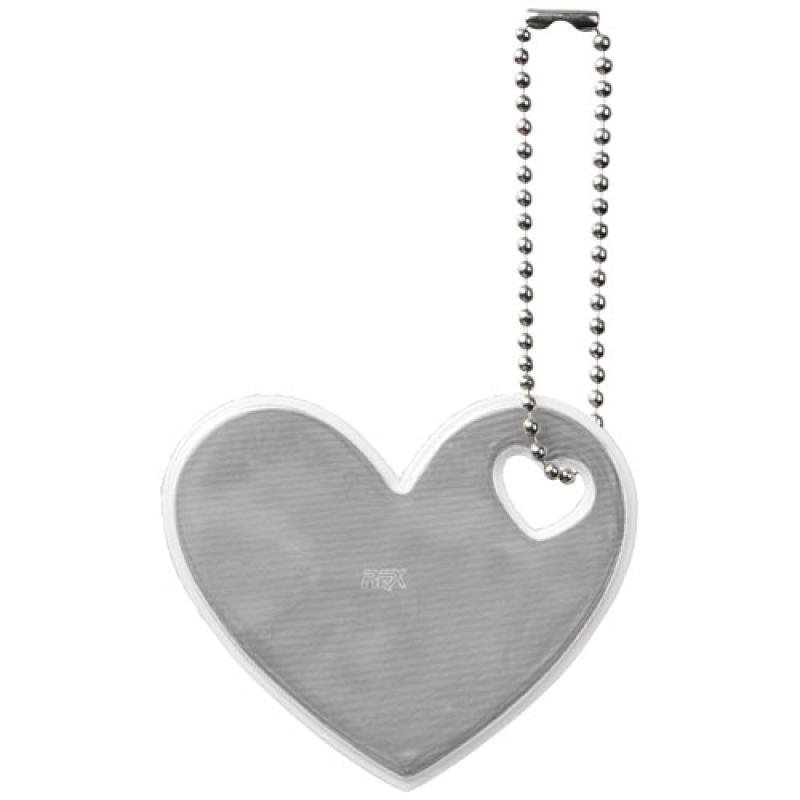 Colgante de corazón de PVC reflectante H-12 RFX™
