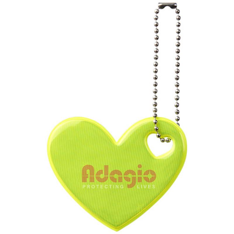 Colgante de corazón de PVC reflectante H-12 RFX™