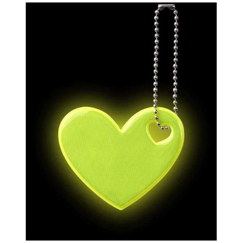Colgante de corazón de PVC reflectante H-12 RFX™