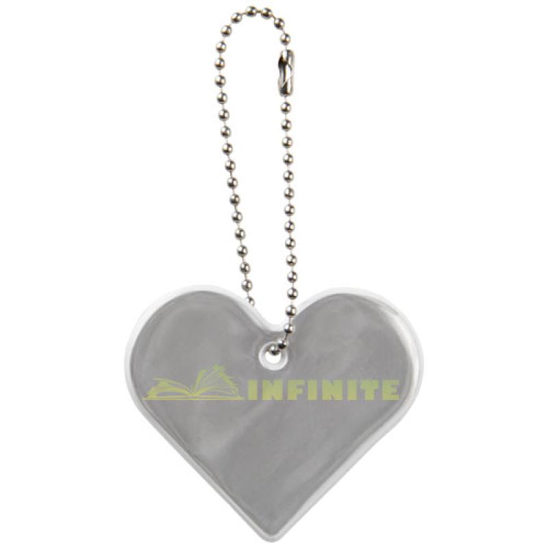 Colgante de corazón de PVC reflectante H-16 RFX™