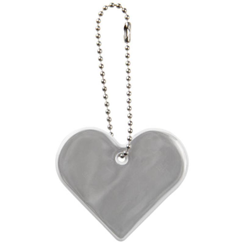 Colgante de corazón de PVC reflectante H-16 RFX™