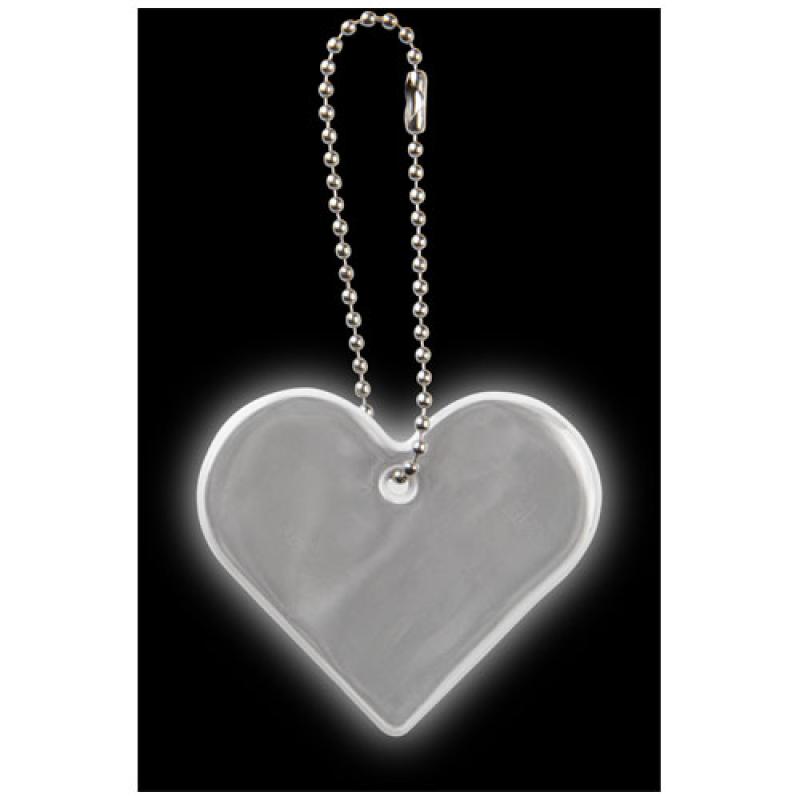 Colgante de corazón de PVC reflectante H-16 RFX™