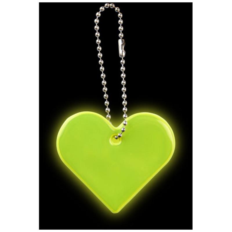Colgante de corazón de PVC reflectante H-16 RFX™