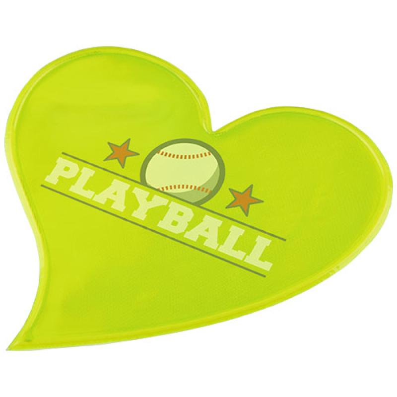Pegatina de corazón grande de PVC reflectante S-12 RFX™