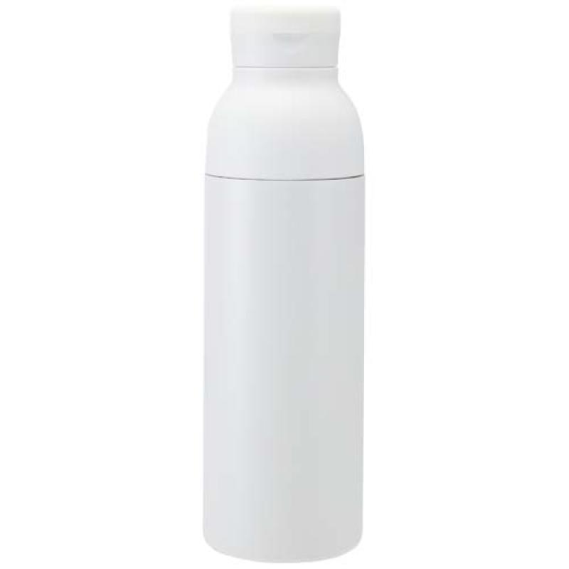 Botella de 650 ml de acero inoxidable reciclado con certificado RCS de doble pared con 3 tapas Iluminate