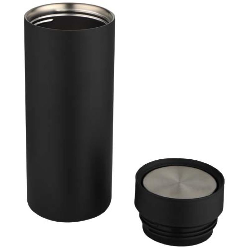 Botella de 650 ml de acero inoxidable reciclado con certificado RCS de doble pared con 3 tapas Iluminate