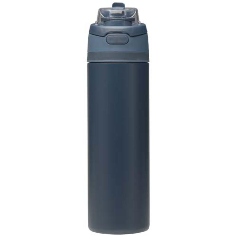 Botella de agua Theron de 800 ml de acero inoxidable de pared simple reciclado (RCS), con tapa de doble función y pajita abat