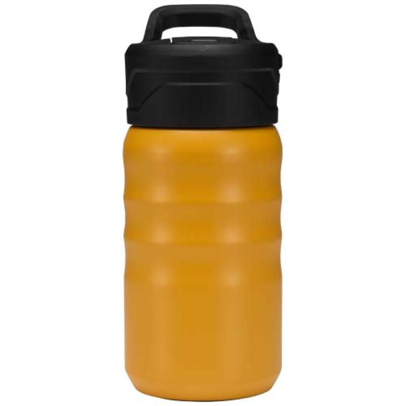 Botella deportiva Knox de 350 ml de acero inoxidable de doble pared reciclado RCS con pajita abatible