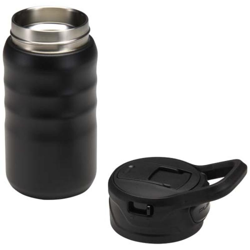 Botella deportiva Knox de 350 ml de acero inoxidable de doble pared reciclado RCS con pajita abatible