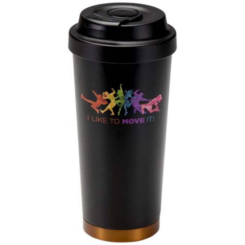 Vaso térmico Hampton de 480 ml, de acero inoxidable reciclado RCS, con doble pared y aislamiento al vacío