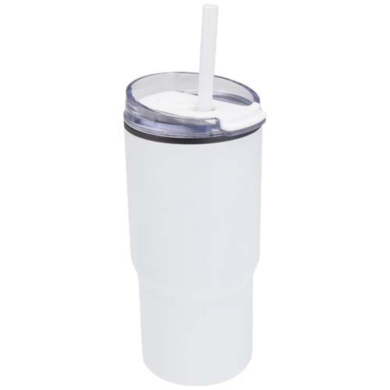 Vaso térmico de doble pared reciclado RCS de 540 ml de Westin con pajita