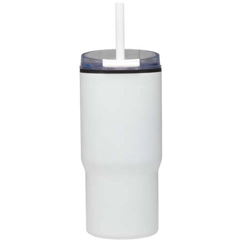 Vaso térmico de doble pared reciclado RCS de 540 ml de Westin con pajita