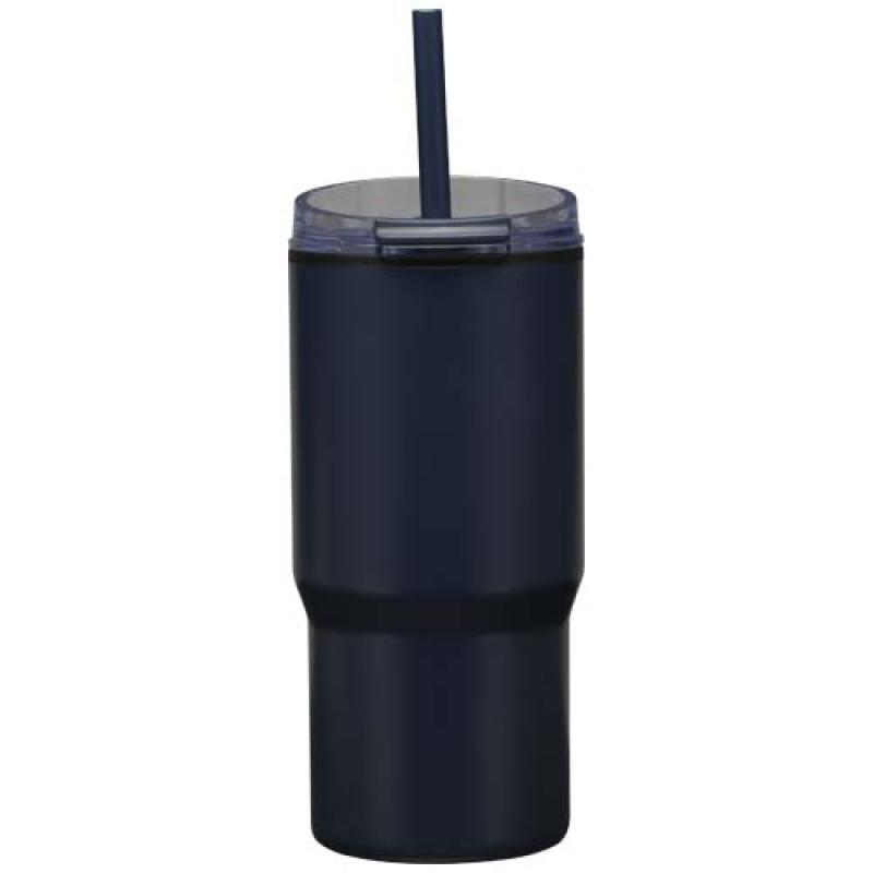 Vaso térmico de doble pared reciclado RCS de 540 ml de Westin con pajita