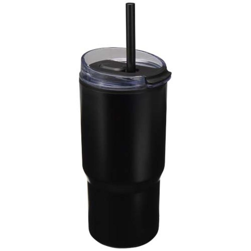 Vaso térmico de doble pared reciclado RCS de 540 ml de Westin con pajita
