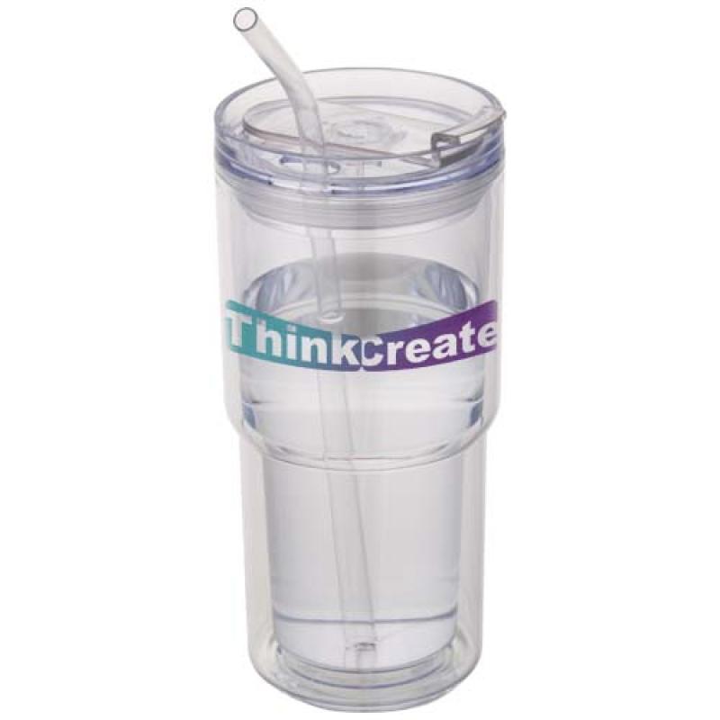 Vaso de plástico de doble pared Archer de 480 ml