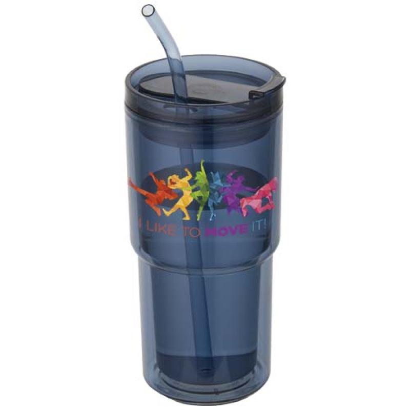 Vaso de plástico de doble pared Archer de 480 ml