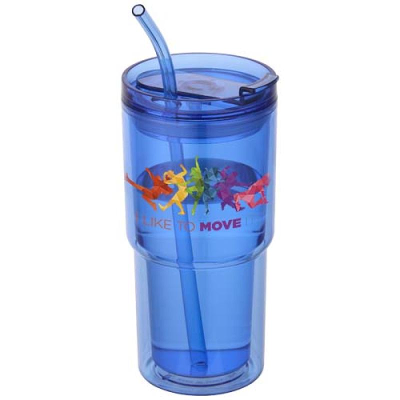 Vaso de plástico de doble pared Archer de 480 ml