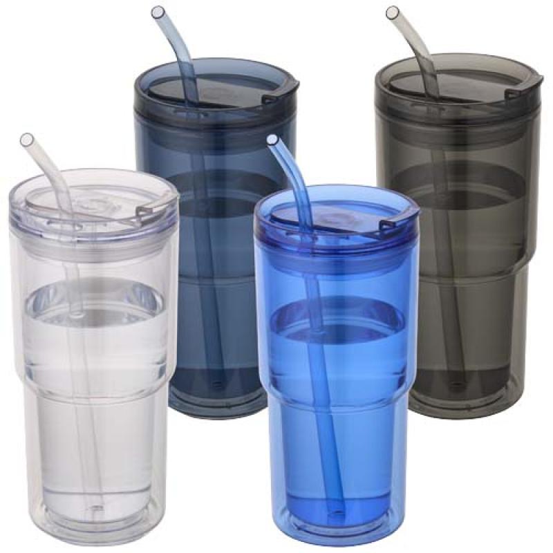Vaso de plástico de doble pared Archer de 480 ml
