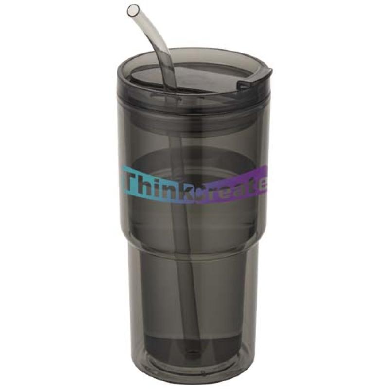 Vaso de plástico de doble pared Archer de 480 ml