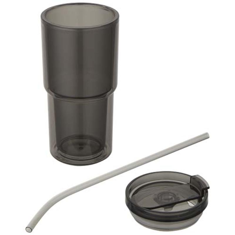 Vaso de plástico de doble pared Archer de 480 ml