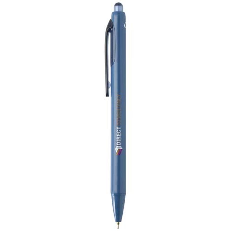Bolígrafo de doble inyección de material reciclado RCS (tinta azul) "Glen"