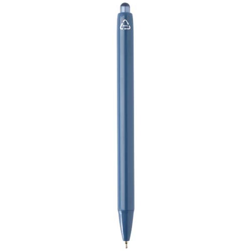 Bolígrafo de doble inyección de material reciclado RCS (tinta azul) "Glen"