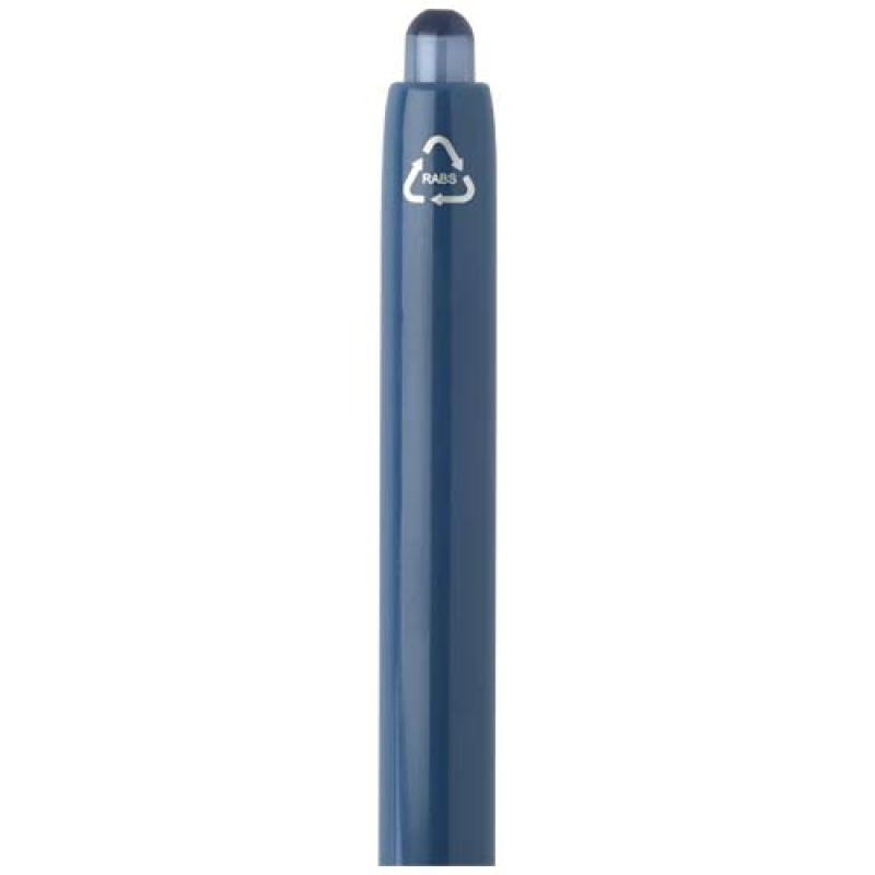 Bolígrafo de doble inyección de material reciclado RCS (tinta azul) "Glen"
