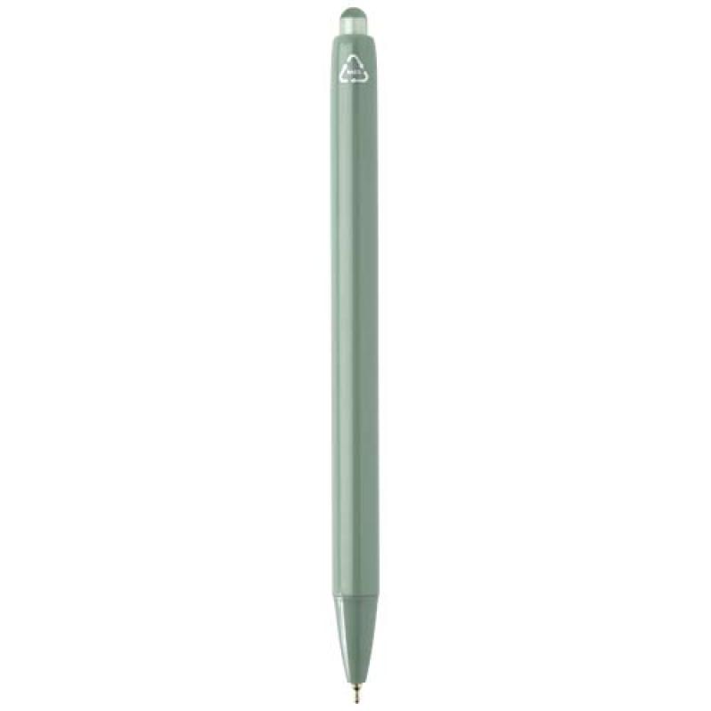 Bolígrafo de doble inyección de material reciclado RCS (tinta azul) "Glen"