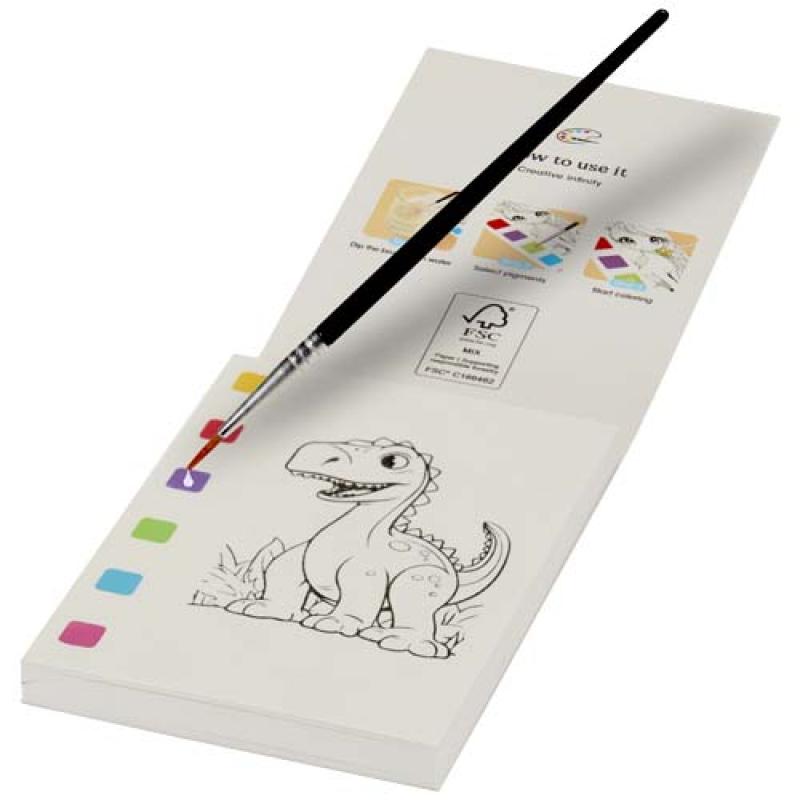 Set de cuaderno para colorear y rotuladores acuarelables "Quell"