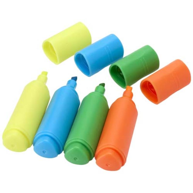 Set de rotuladores fluorescentes de plástico reciclado
