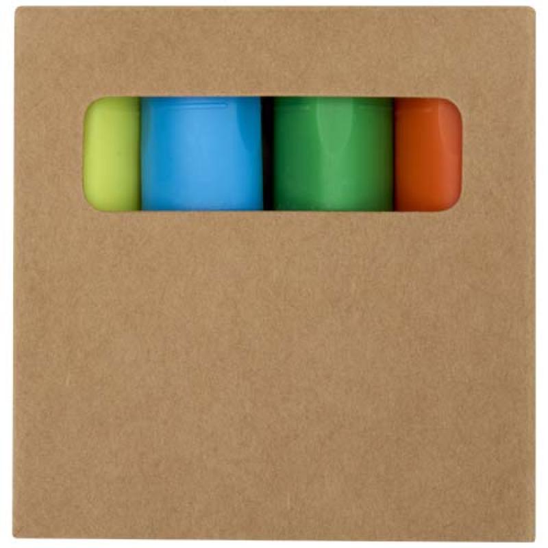 Set de rotuladores fluorescentes de plástico reciclado