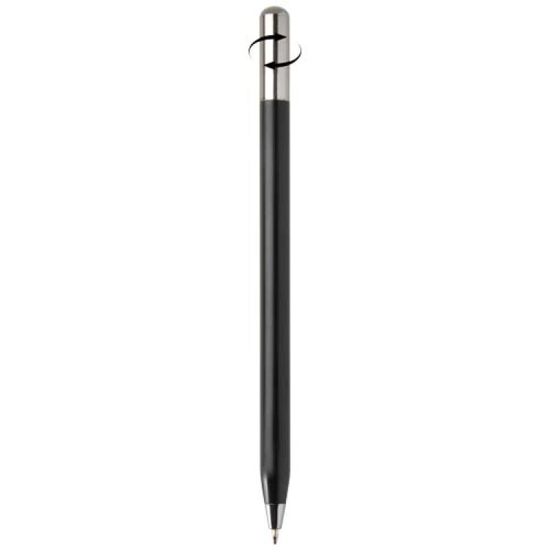 Bolígrafo giratorio SMART de aluminio reciclado (tinta negra)