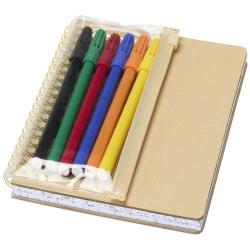 Set de cuaderno de tapa dura y rotuladores Squiggle B6