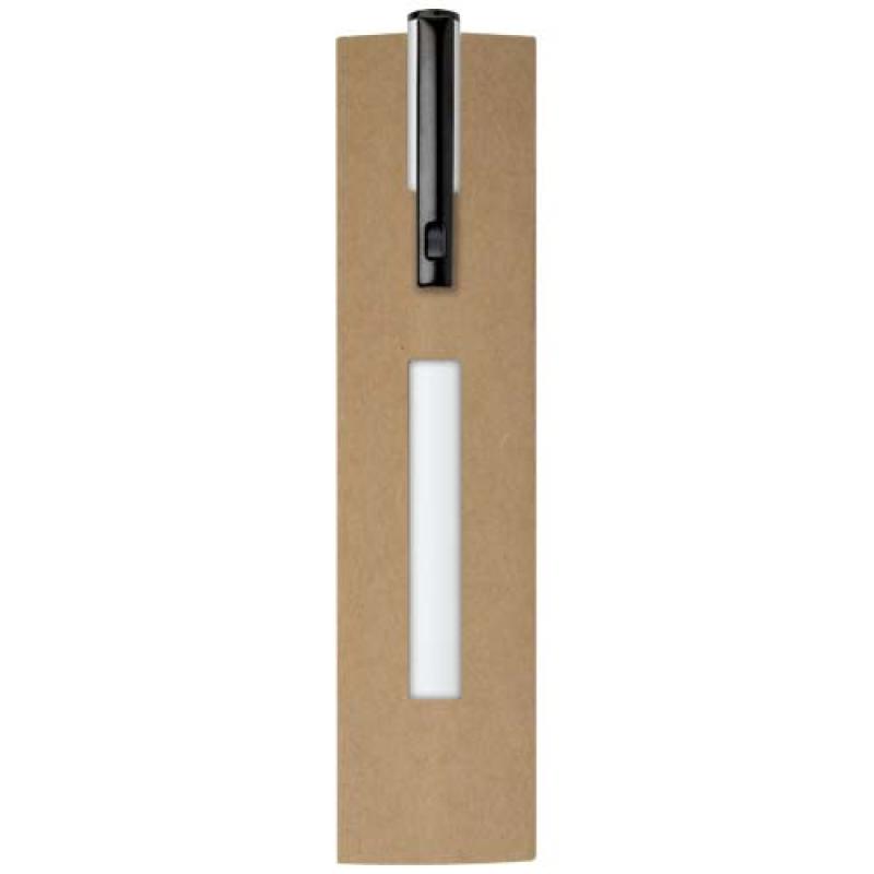 Bolígrafo giratorio de aluminio reciclado Verton con funda (tinta azul)
