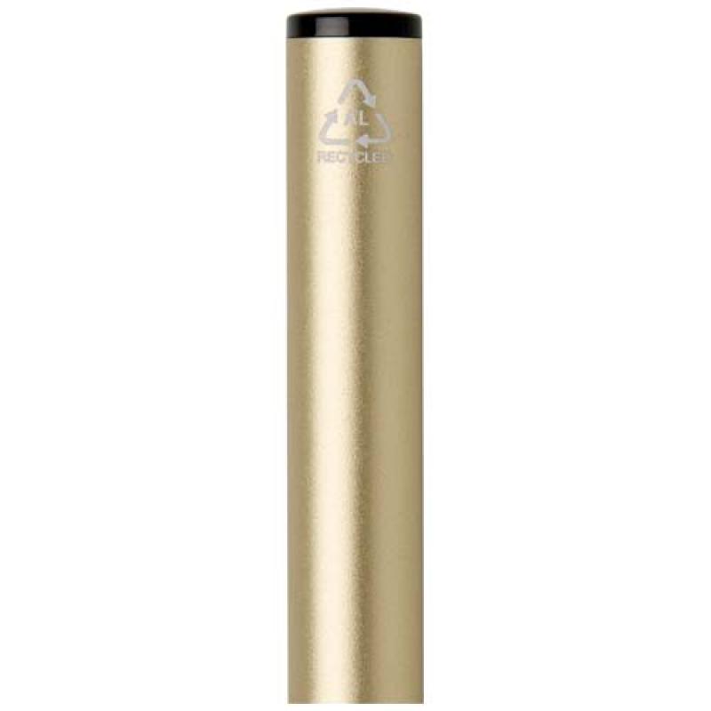 Bolígrafo giratorio de aluminio reciclado Verton con funda (tinta azul)