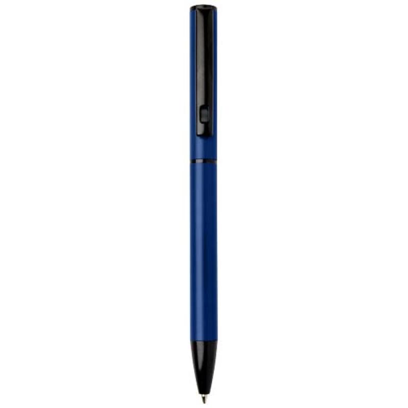 Bolígrafo giratorio de aluminio reciclado Verton con funda (tinta azul)