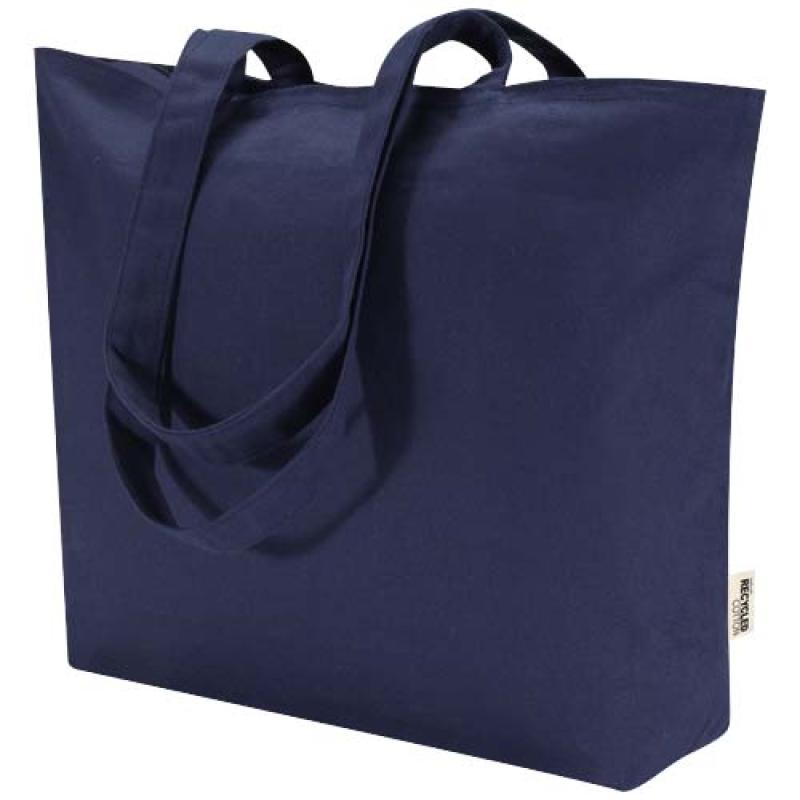 Bolsa Tote de algodón 320 g/m² con cremallera Ningbo