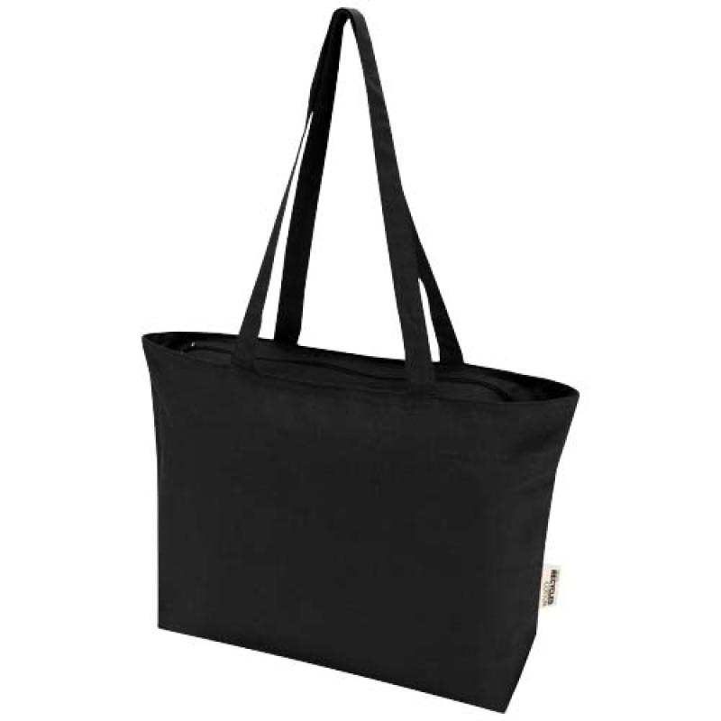 Bolsa Tote de algodón 320 g/m² con cremallera Ningbo