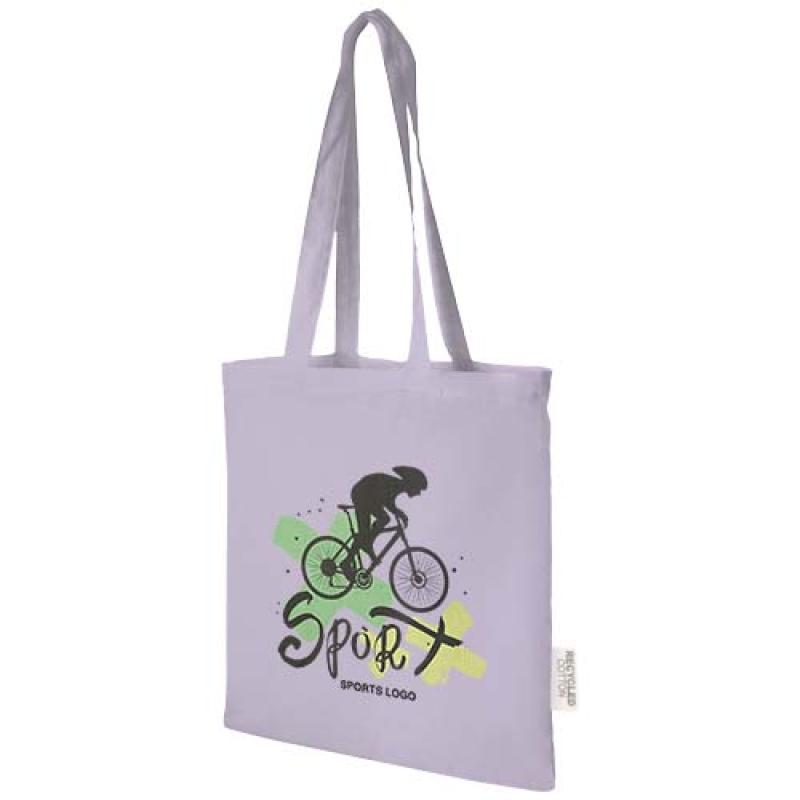 Bolsa Tote de algodón reciclado GRS de 140 g/m2 de 7 L Madras