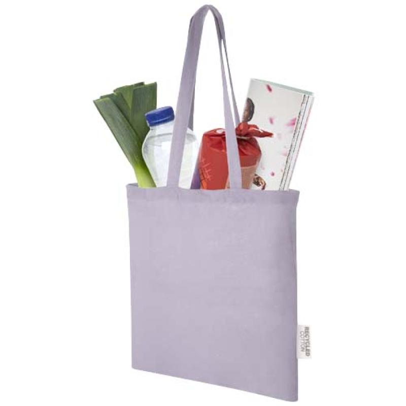 Bolsa Tote de algodón reciclado GRS de 140 g/m2 de 7 L Madras