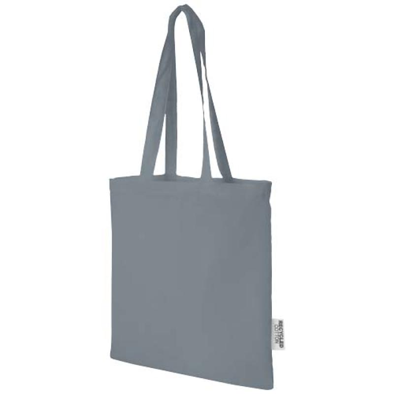 Bolsa Tote de algodón reciclado GRS de 140 g/m2 de 7 L Madras
