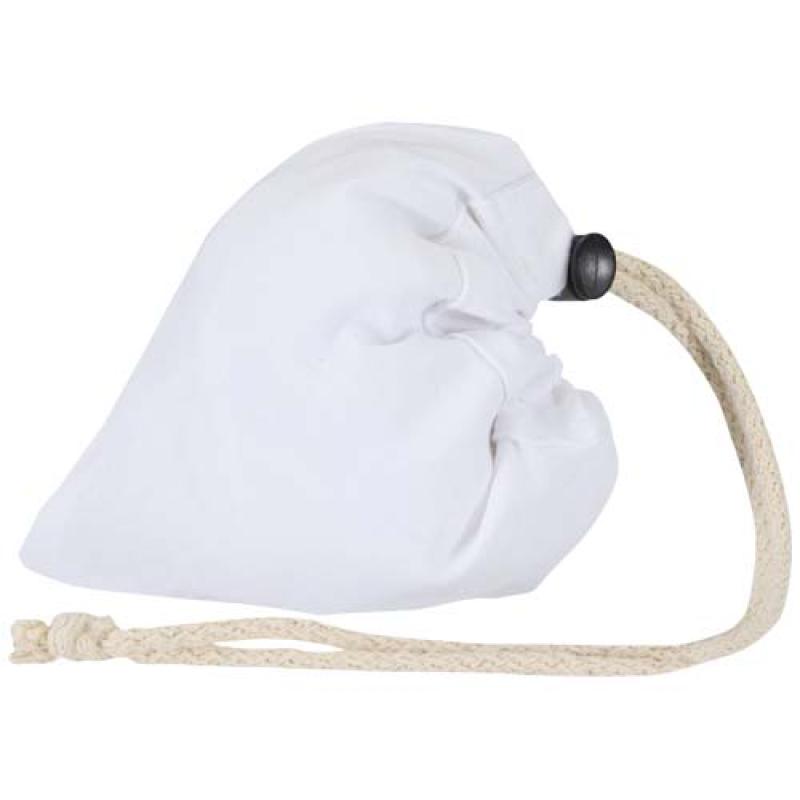 Bolsa de tela de algodón reciclada GRS «Madras Blend», 140 g/m², plegable, 7 l