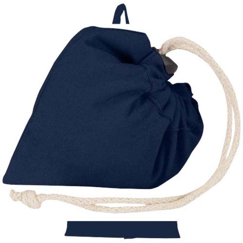 Bolsa de tela de algodón reciclada GRS «Madras Blend», 140 g/m², plegable, 7 l