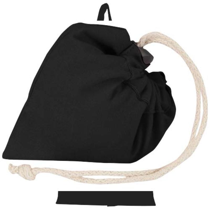Bolsa de tela de algodón reciclada GRS «Madras Blend», 140 g/m², plegable, 7 l