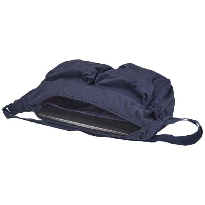 Bolso bandolera para portátil Calli de 33 cm de GRS, de nailon reciclado
