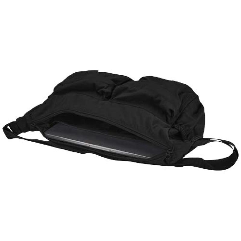 Bolso bandolera para portátil Calli de 33 cm de GRS, de nailon reciclado